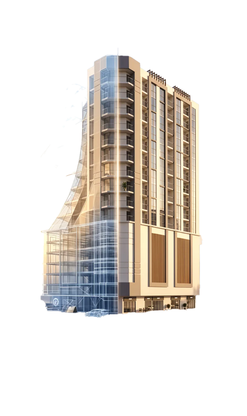 تصميم برج سكني حديث